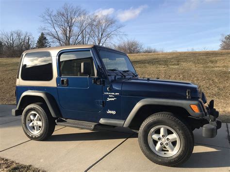 Browse and bid online for the chance to own a <strong>Jeep Wrangler TJ</strong> (1997-2006) at auction with <strong>Bring a Trailer</strong>, the home of the best vintage and classic. . Jeep wrangler tj for sale